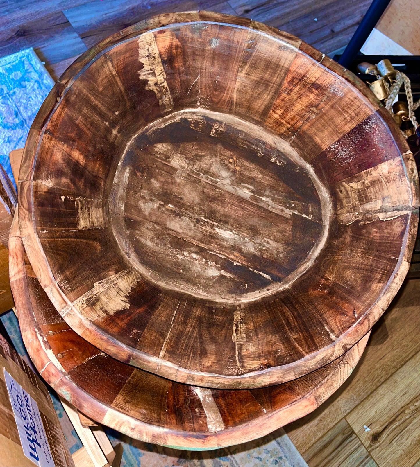 Wooden Centerpiece Bowl