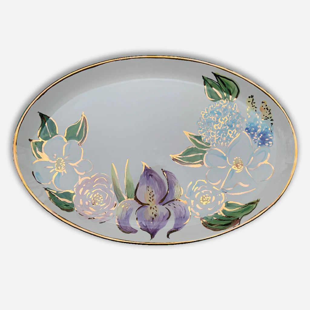 Southern Floral Oval Platter