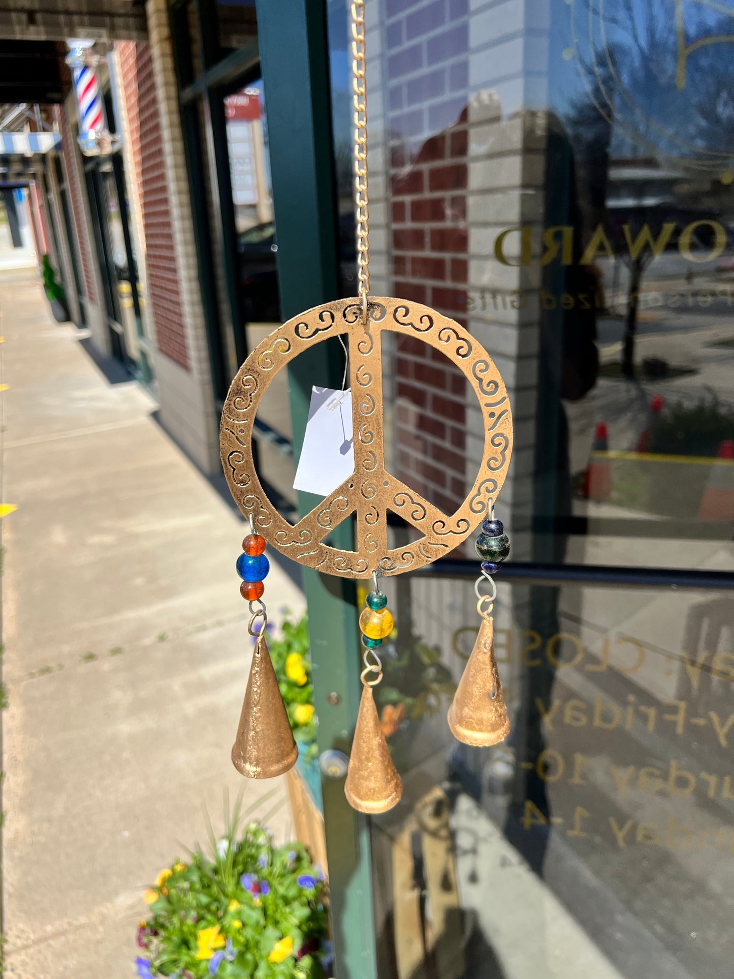 Peace Sign Bell Chime