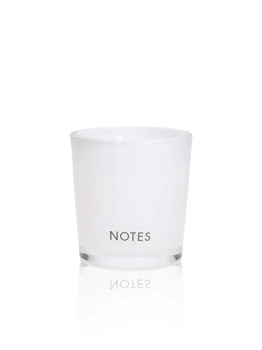Starter candle glass white
