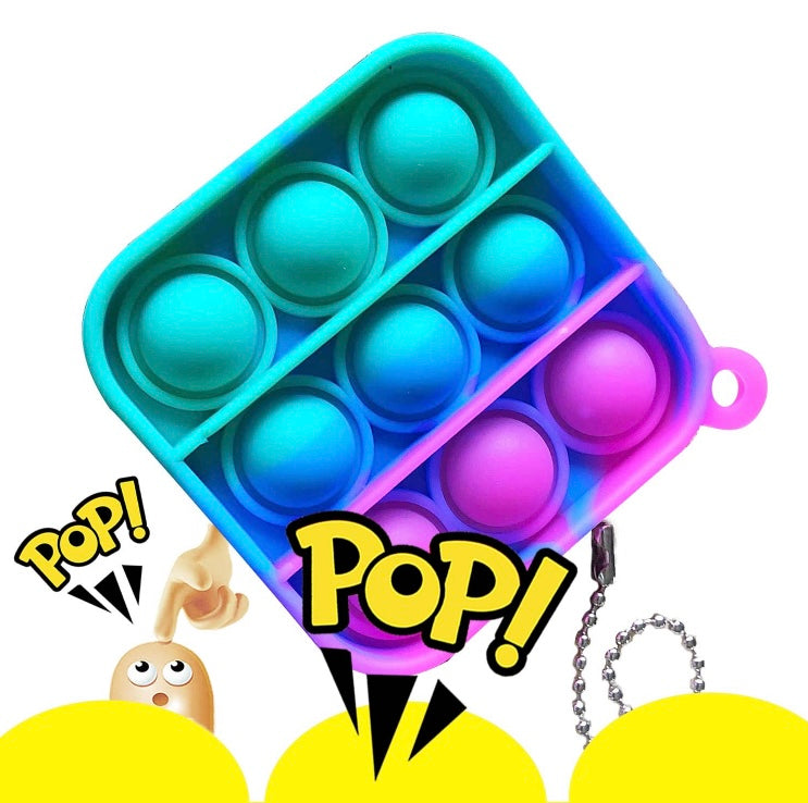 Mini Popit Fidget Toy Trinket Bubble Silicone Sensory Stress