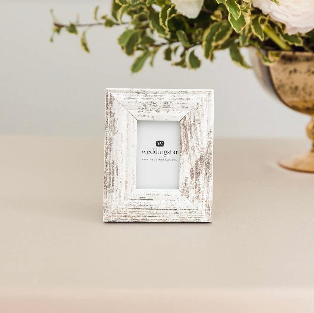 Small 1.75” X 2.5” Distressed Wood Picture Frame