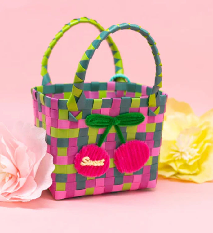 Mini Basket Weave Tote Bag