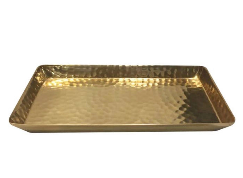 Rose Gold Hammered Tray