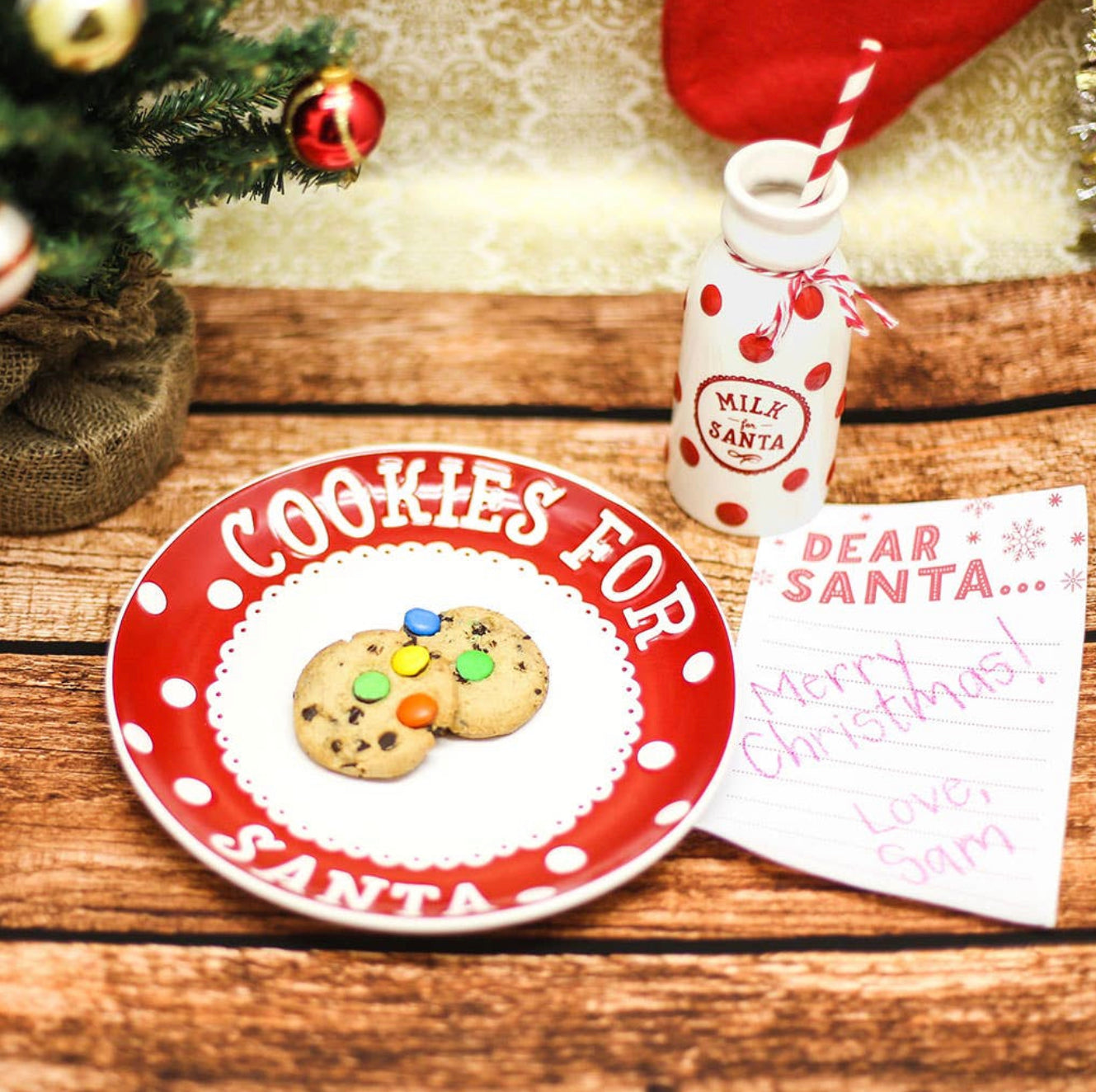 Santa’s Milk & Cookie Set
