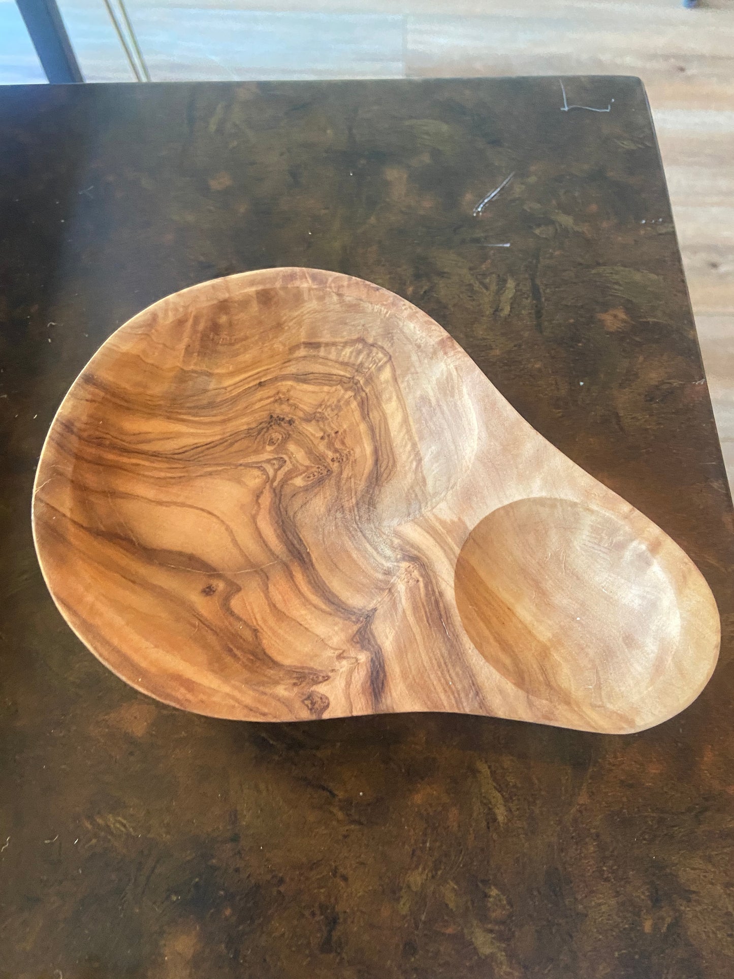 Wooden Olive Dish